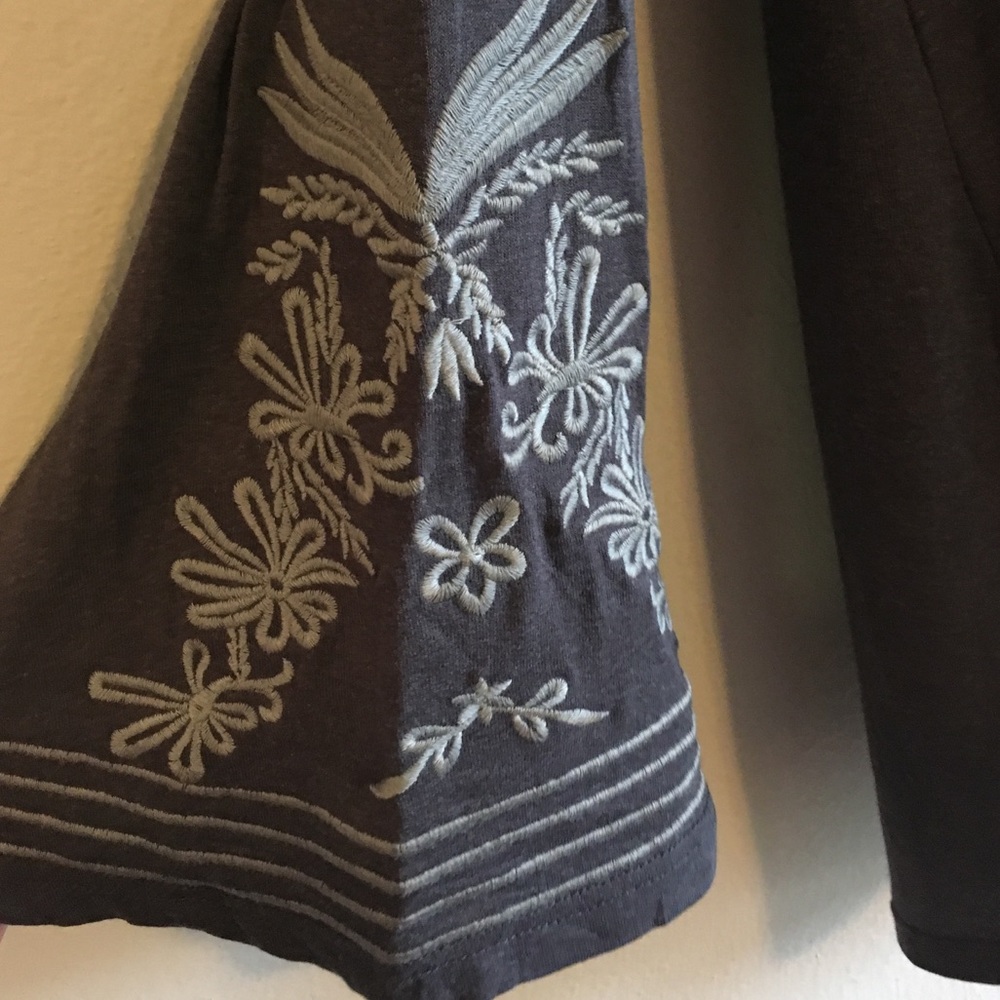 NWT Western Blouse Boho Embroidered Top Oversized - Picture 3 of 8